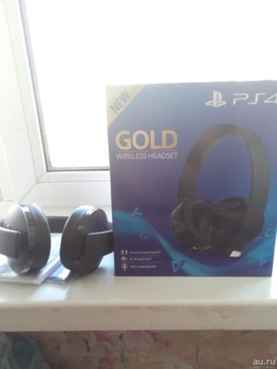 Лот: 13542754. Фото: 1. Наушники для PS4/PC Gold wireless... Наушники, гарнитуры