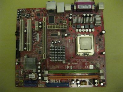 Лот: 6553762. Фото: 1. MSI 945GCM5 + Pentium E2200 2x2... Материнские платы