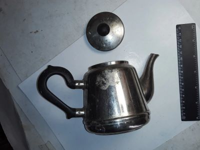 Лот: 23571491. Фото: 1. мельхиоровый чайник заварник на... Чайники, заварники, турки