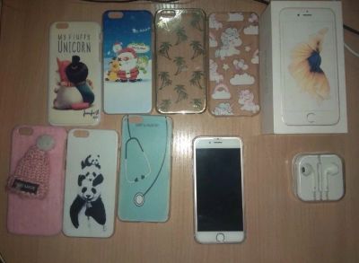 Лот: 13072441. Фото: 1. IPhone 6s + 7 чехлов в подарок. Подарки на 14 февраля