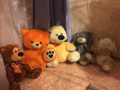 Лот: 7340510. Фото: 1. Банда мишек и кролик :). Мягкие