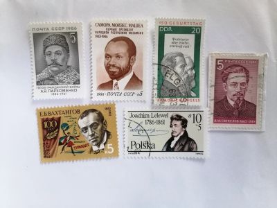 Лот: 25644572. Фото: 1. Личности. Марки разных стран. Марки