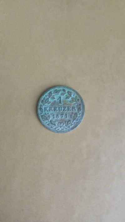 Лот: 25323095. Фото: 1. Бавария 1 крейцер 1871 Людвиг... Германия и Австрия