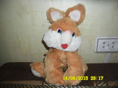 Лот: 5681321. Фото: 1. Мягкая игрушка-Зайка. Мягкие