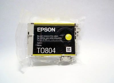 Лот: 8688624. Фото: 1. Картриджи Epson Оригинал T0804Yellow... Картриджи, расходные материалы