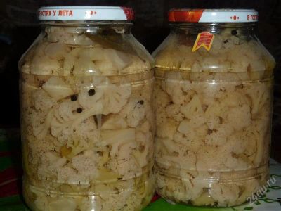 Лот: 1627965. Фото: 1. Цветная капуста маринованная 0... Домашние заготовки