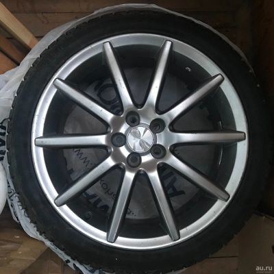 Лот: 18180349. Фото: 1. Диски R18 Subaru Spec-B на зимней... Шины на дисках