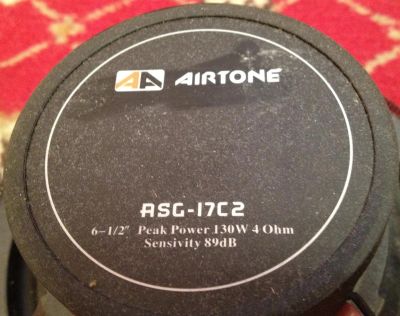 Лот: 3547752. Фото: 1. Airtone ASG 17c2. Акустика автомобильная