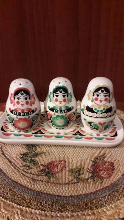 Лот: 15465709. Фото: 1. Набоо для специй матрешки вербилки... Другое (посуда, кухонная утварь)