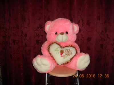 Лот: 7826891. Фото: 1. Медвежонок розовый. Другое (сувениры, подарки)