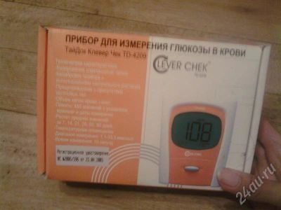 Лот: 409720. Фото: 1. Глюкометр Clever Chek TD-4209. Оборудование