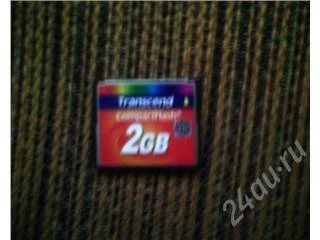 Лот: 64374. Фото: 1. Transcend CompactFlash 2GB. Другое (фото, видеокамеры, оптика)