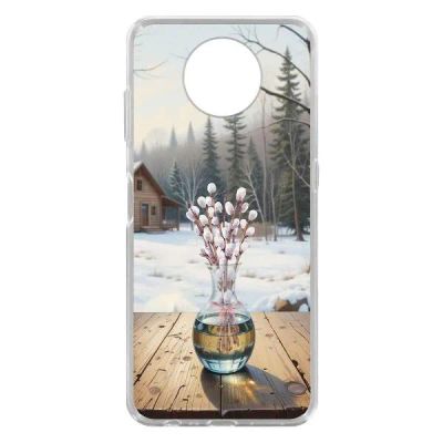 Лот: 25134757. Фото: 1. Чехол Krutoff Clear Case "Верба... Чехлы, бамперы