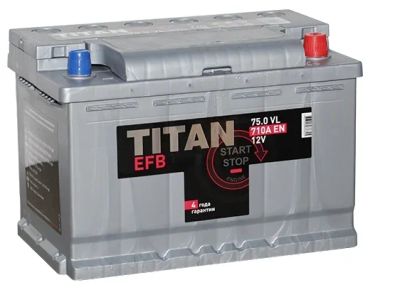 Лот: 16227287. Фото: 1. Аккумулятор Titan EFB 75 Ач L... Аккумуляторы