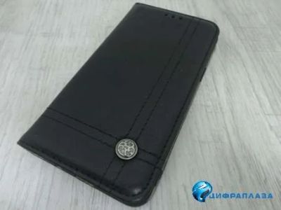 Лот: 13421155. Фото: 1. Чехол-книжка Samsung S9 кожа черный... Чехлы, бамперы