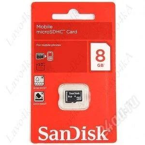 Лот: 2311919. Фото: 1. Карта памяти 8Gb microSD SanDisk... Карты памяти