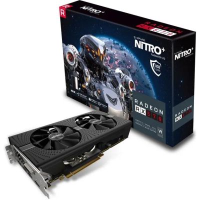 Лот: 20089522. Фото: 1. Rx 570 8gb sapphire nitro +. Видеокарты