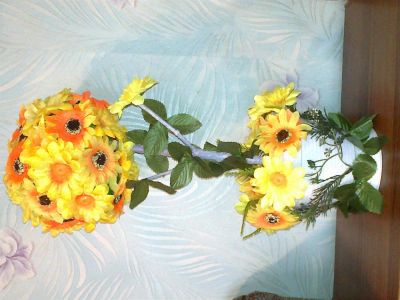 Лот: 3257900. Фото: 1. ТОПиарий подсолнухи 55см. Аксессуары