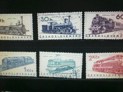 Лот: 18169799. Фото: 1. Чехословакия 1966. Локомотивы... Марки
