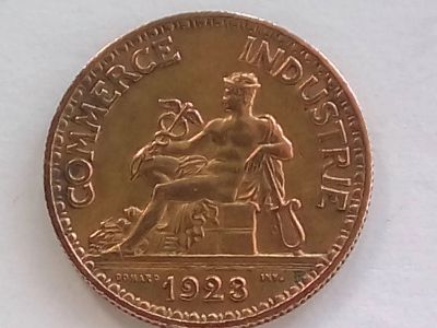 Лот: 19112980. Фото: 1. Монета Франции 50 сантимов, 1923. Европа