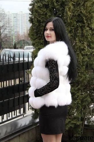 Лот: 8842851. Фото: 1. жилет из песца НОВЫЙ. Верхняя одежда