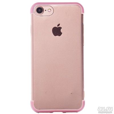 Лот: 12802566. Фото: 1. Чехол iPhone 7/ 8 Силикон Розовый... Чехлы, бамперы