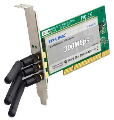 Лот: 4795709. Фото: 1. Сетевая карта WI-FI PCI TP-Link... Сетевые карты
