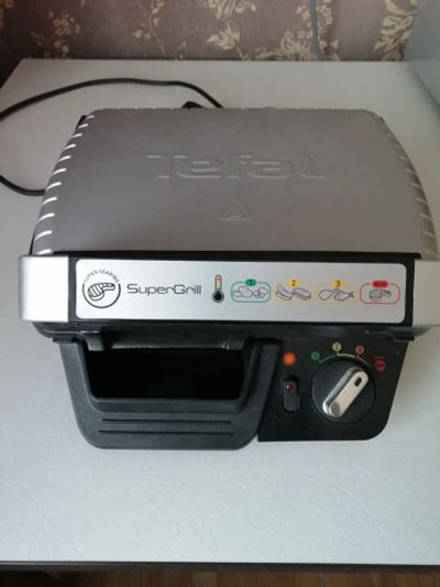 Лот: 24843592. Фото: 1. Электрогриль Tefal SuperGrill. Кухонная