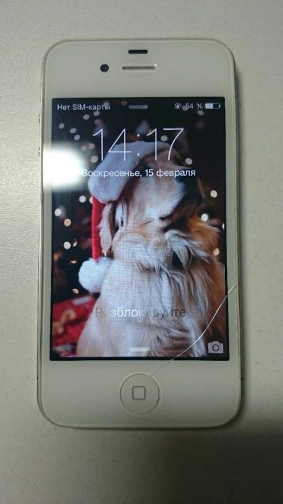 Лот: 5099929. Фото: 1. Iphone 4 16GB White. Смартфоны