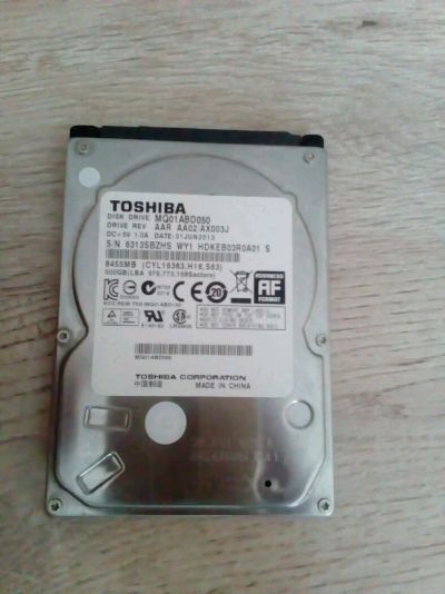 Лот: 12674298. Фото: 1. Жесткий диск toshiba 500 gb. Жёсткие диски (HDD)
