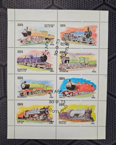 Лот: 25705200. Фото: 1. Марки: Шотландия. 1973. Поезда... Марки