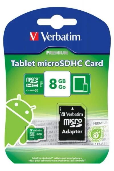 Лот: 4553645. Фото: 1. Карта памяти MicroSDHC 8Gb Verbatim... Карты памяти