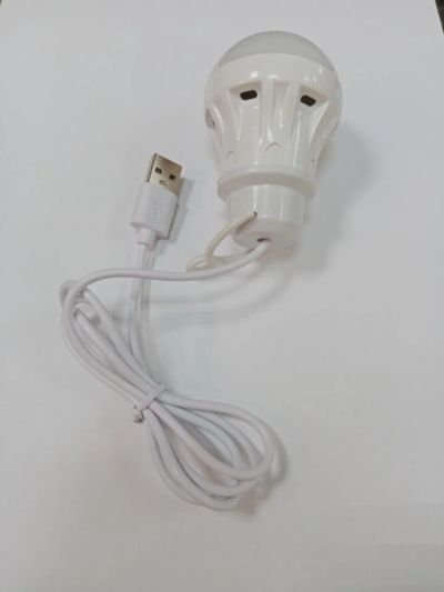 Лот: 22837242. Фото: 1. USB лампочка 5V 1.8W 0.9м белая... Фонарики