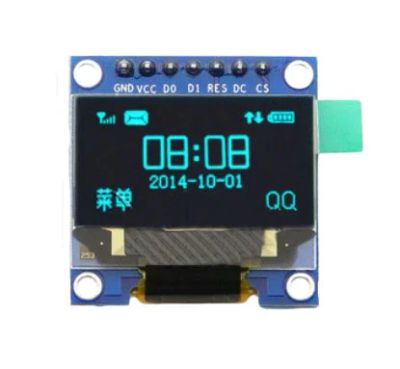 Лот: 17509674. Фото: 1. Дисплей OLED 0.96 синий (SPI). Микроконтроллеры