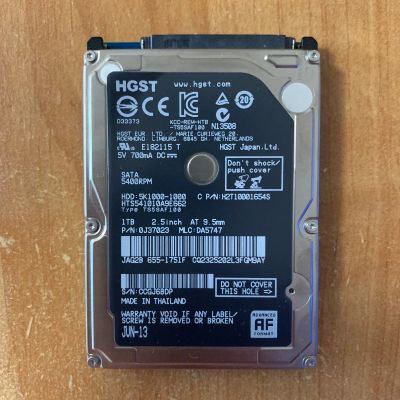 Лот: 20025881. Фото: 1. HDD 2.5" HGST (Apple OEM) 1TB... Жёсткие диски (HDD)