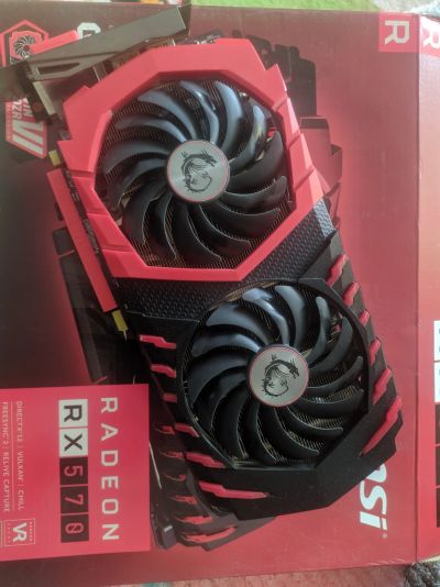 Лот: 18828055. Фото: 1. Видеокарта MSI RX570 4G GamingX. Видеокарты