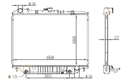 Лот: 3697799. Фото: 1. Радиатор isuzu bighorn/trooper... Двигатель и элементы двигателя