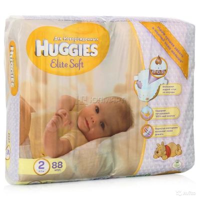 Лот: 6821580. Фото: 1. Подгузники Huggies Elite Soft... Детская гигиена