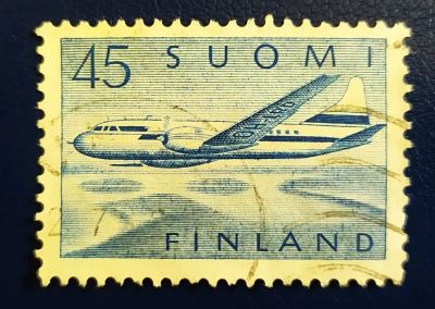 Лот: 20581465. Фото: 1. Финляндия 1959 Авиапочта SW-519. Марки