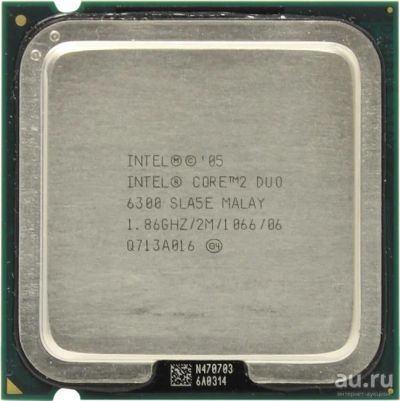 Лот: 11998445. Фото: 1. Intel Core 2 Duo E6300 (2M Cache... Процессоры