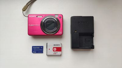 Лот: 16418036. Фото: 1. Sony Cyber-Shot DSC-W150, розовый... Цифровые компактные