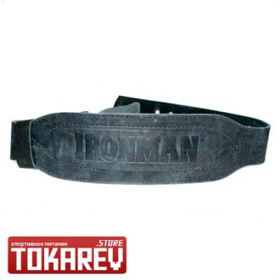 Лот: 7791826. Фото: 1. Ремень кожаный однослойный Ironman... Спортивная символика и атрибутика