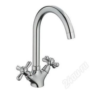 Лот: 2647474. Фото: 1. Смеситель д/кухни Frap крест F4025. Смесители