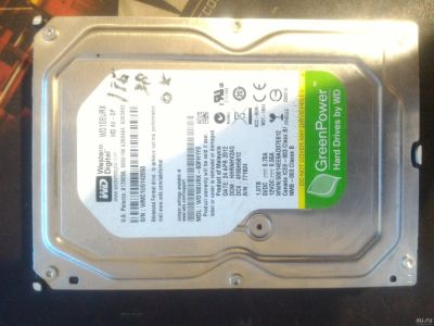 Лот: 12802291. Фото: 1. Жесткий диск 1ТБ Western Digital... Жёсткие диски (HDD)