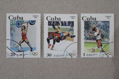 Лот: 24918926. Фото: 1. Марки Куба 1983 года. Спорт. Олимпийские... Марки