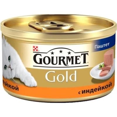 Лот: 15055915. Фото: 1. (Гурме) Gold Индейка 85г Мусс... Корма