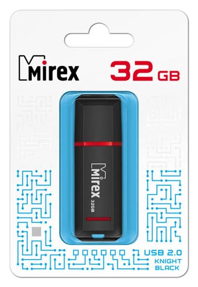 Лот: 16172768. Фото: 1. USB 32 Gb Mirex Knight black USB... USB-флеш карты