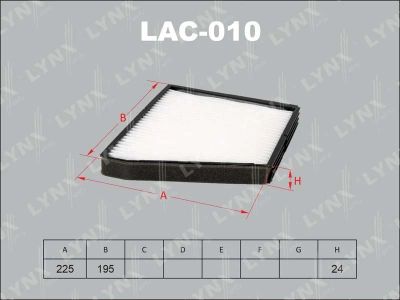 Лот: 13356820. Фото: 1. Lynx LAC-010 Салонный фильтр. Расходные материалы