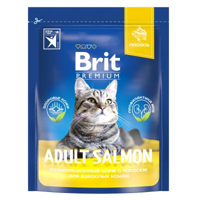 Лот: 24830662. Фото: 1. Brit Premium Cat Adult для взрослых... Корма