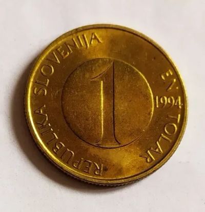 Лот: 25375569. Фото: 1. Словения 1 толар 1994. Европа